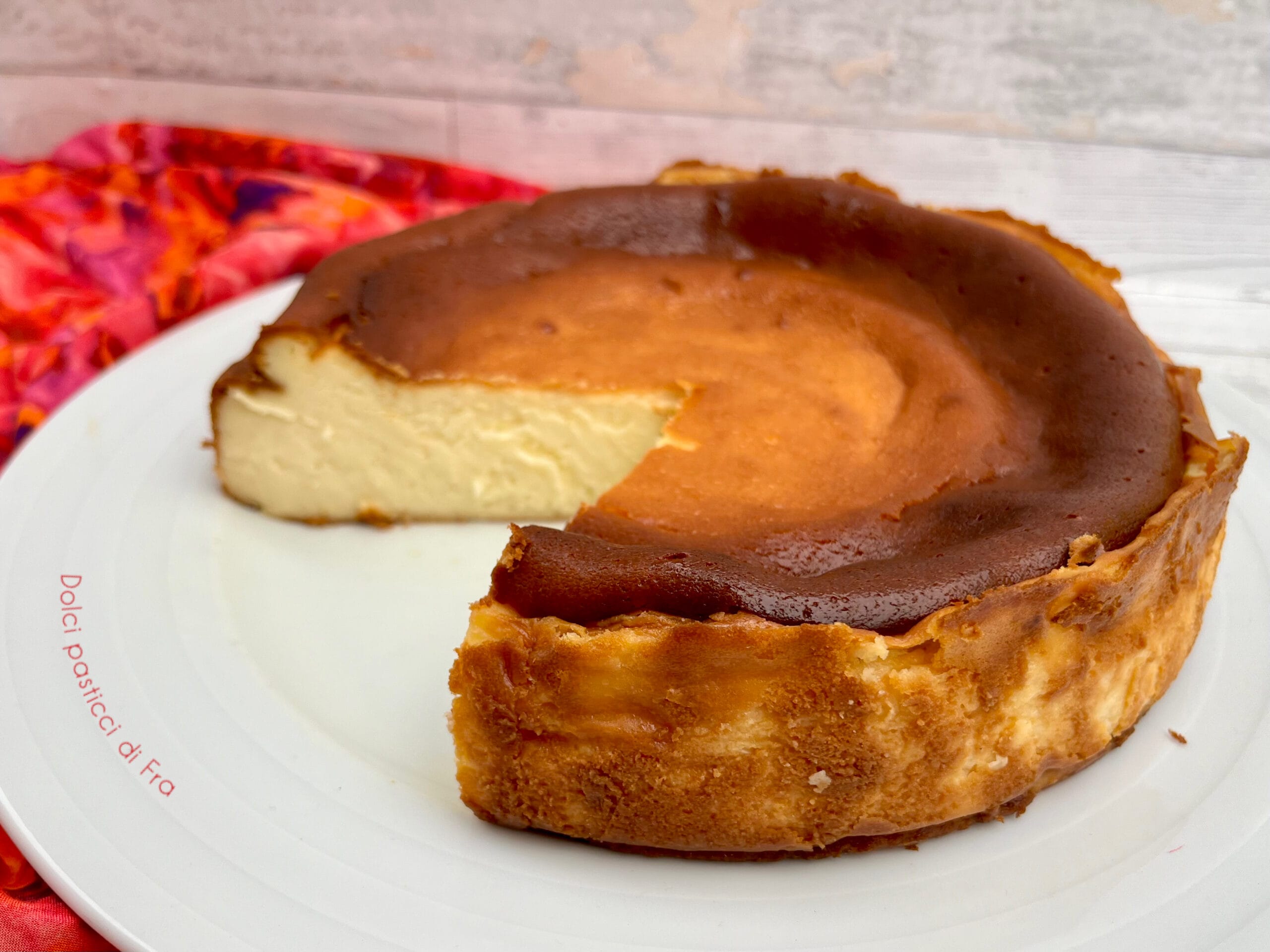 Tarta de queso vasca sin gluten