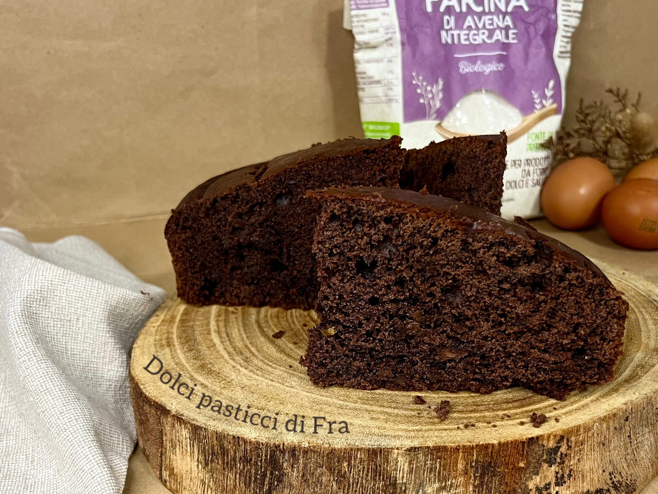 Tarta de chocolate sin gluten con harina de avena y mascarpone