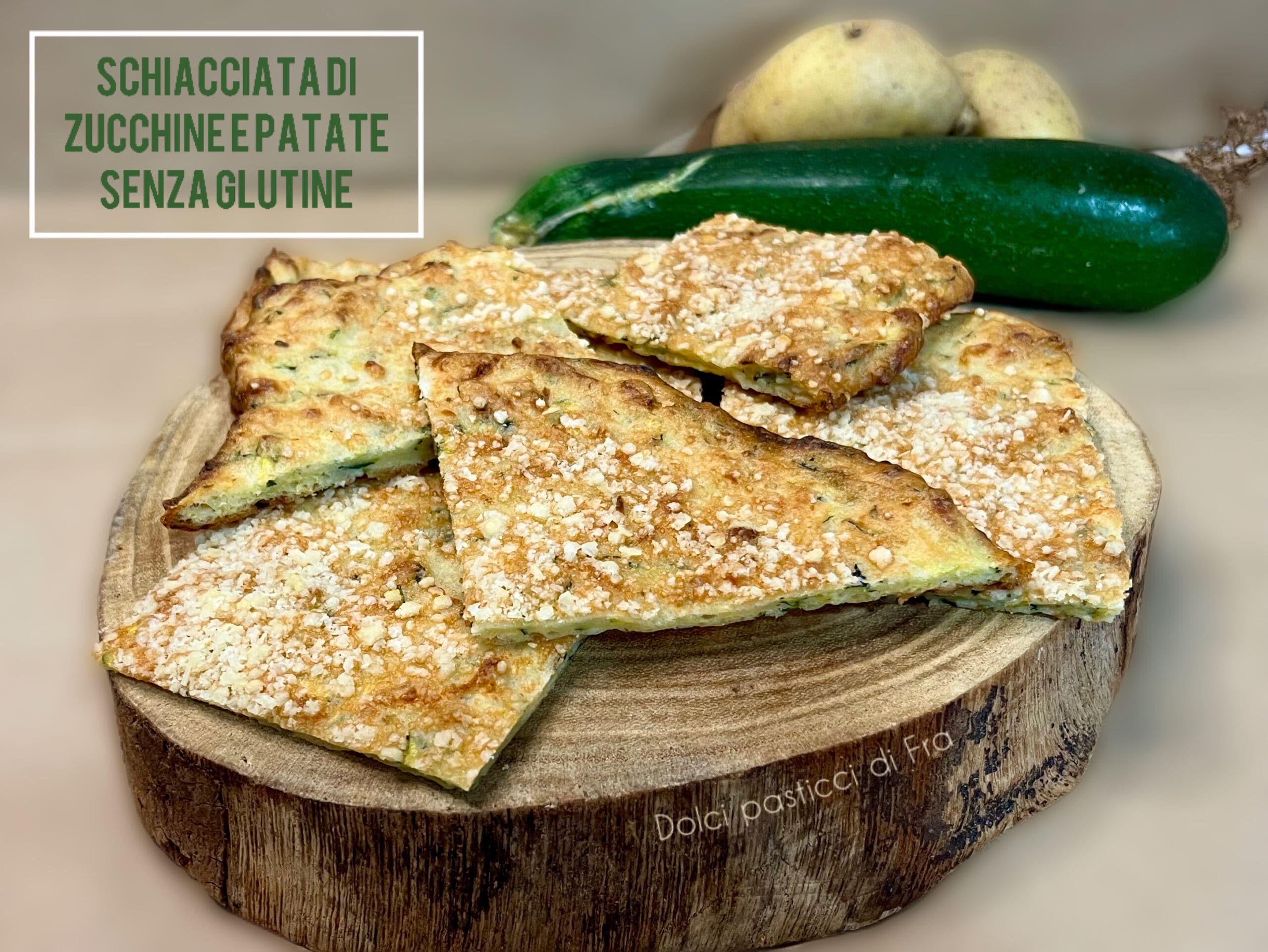 Tarta de calabacín y patatas sin gluten