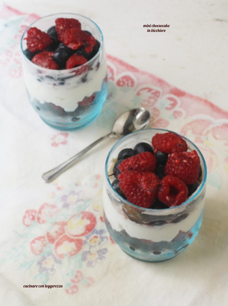mini cheesecakes en vaso