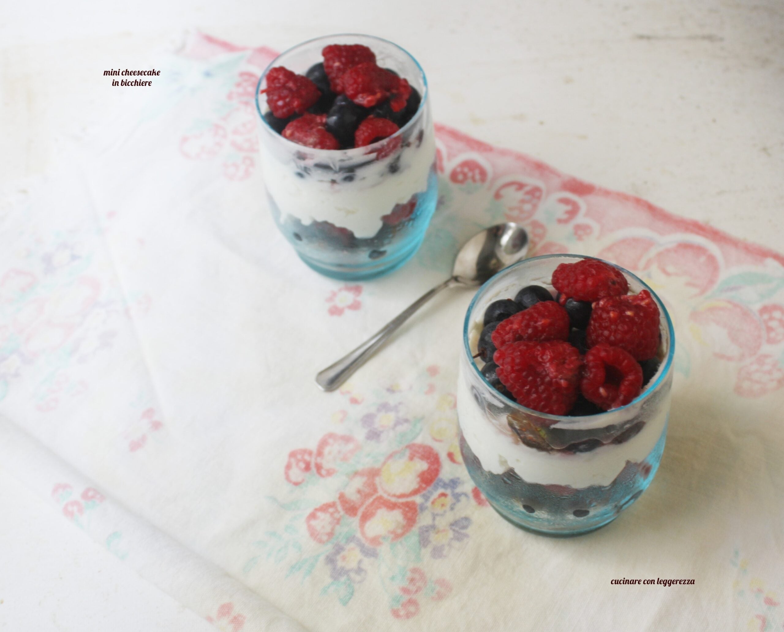 Mini cheesecakes en vaso