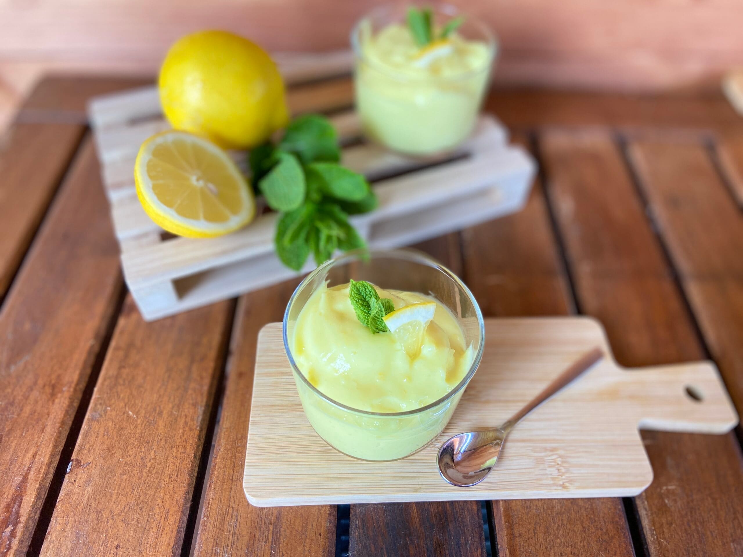 Crema de limón sin huevos