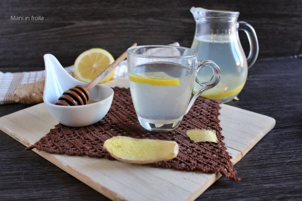 tisana de jengibre, limón y miel