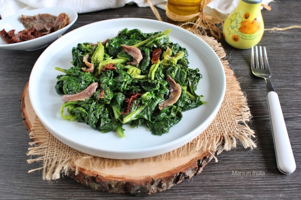 Greños con anchoas y tomates secos