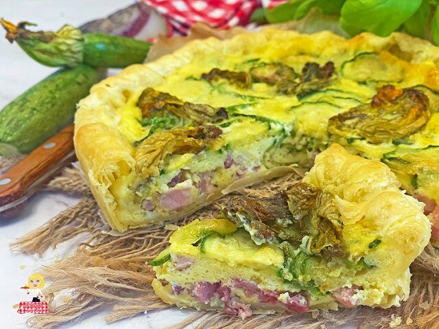 TARTA Salada de Ricotta y Calabacines