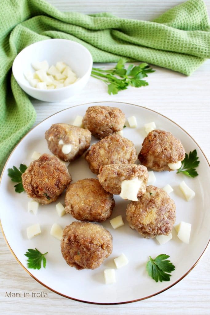 Albóndigas rellenas de queso