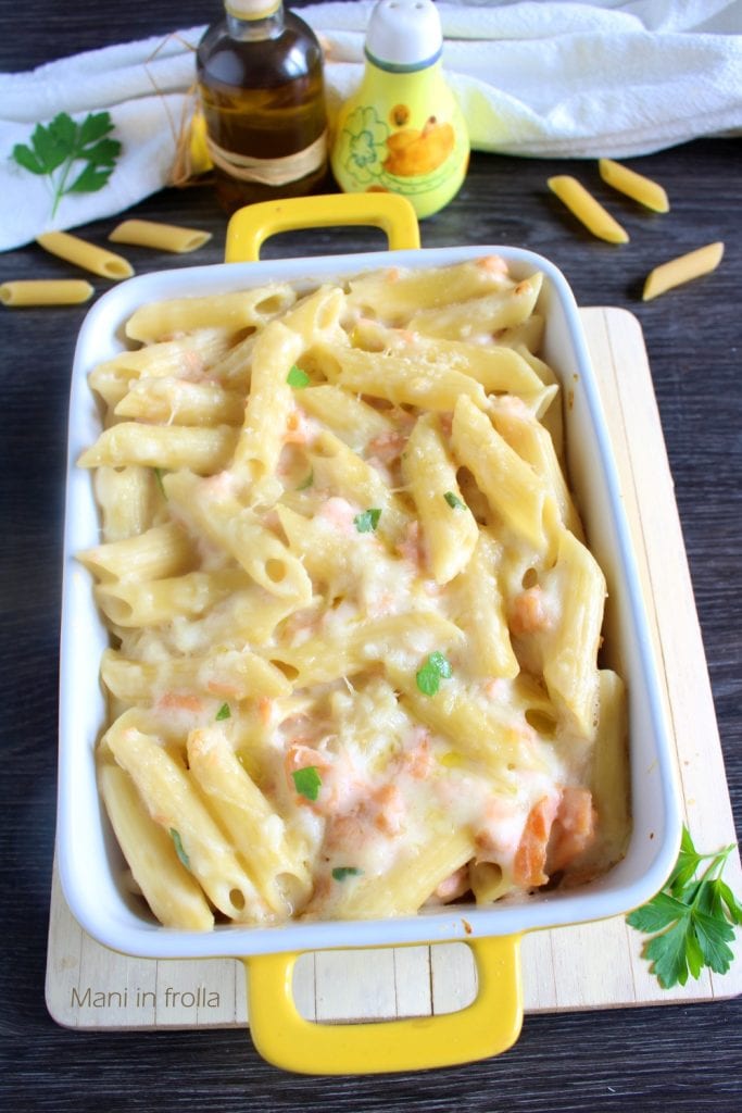 Pasta al horno con Salmón