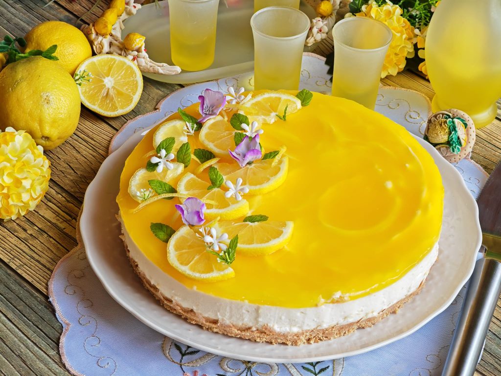 Tarta de queso al limón