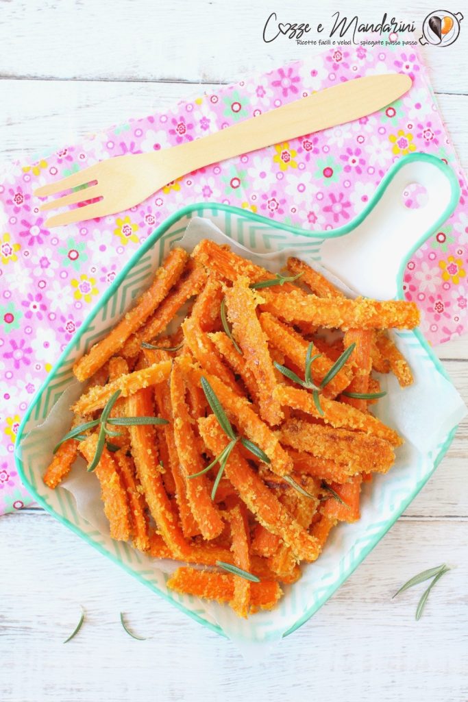 Palitos de zanahorias al horno