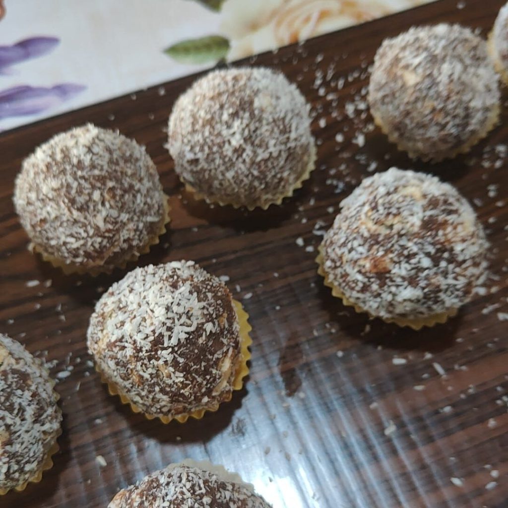 Trufas de galletas y chocolate