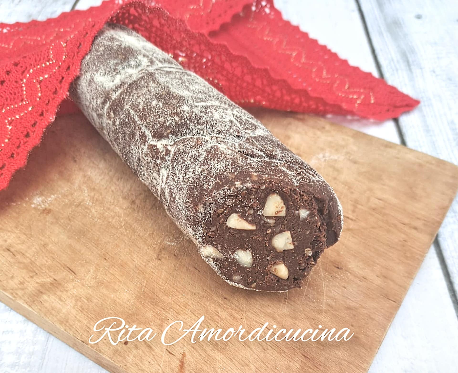 Salame de chocolate dietético