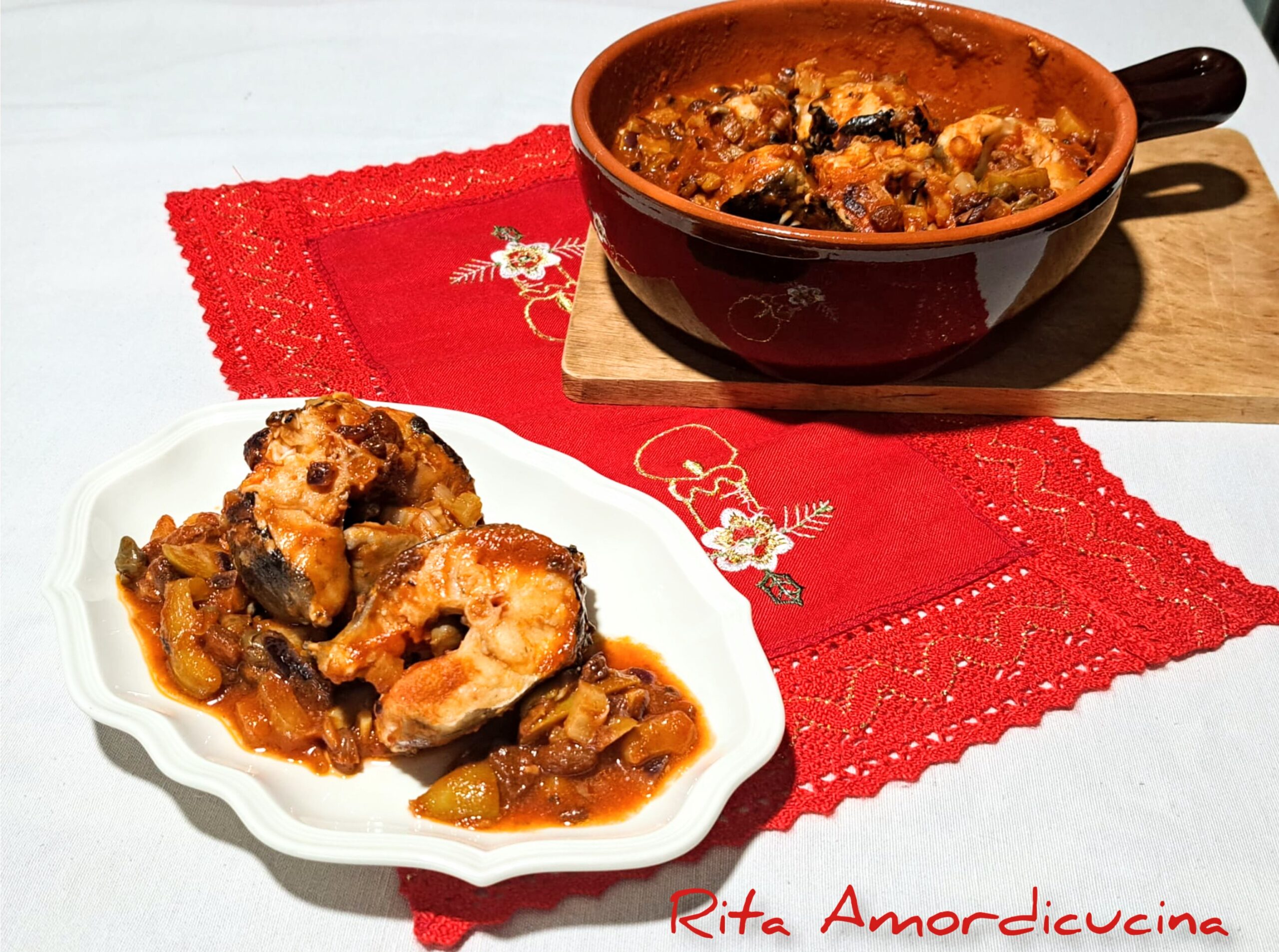 Anguila guisada a la siciliana