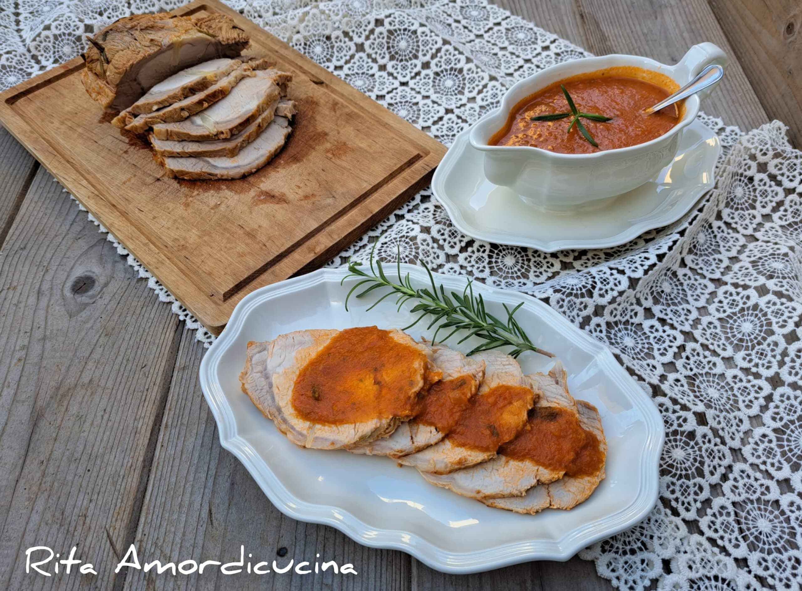 Lomo de cerdo al sugo cocción rápida