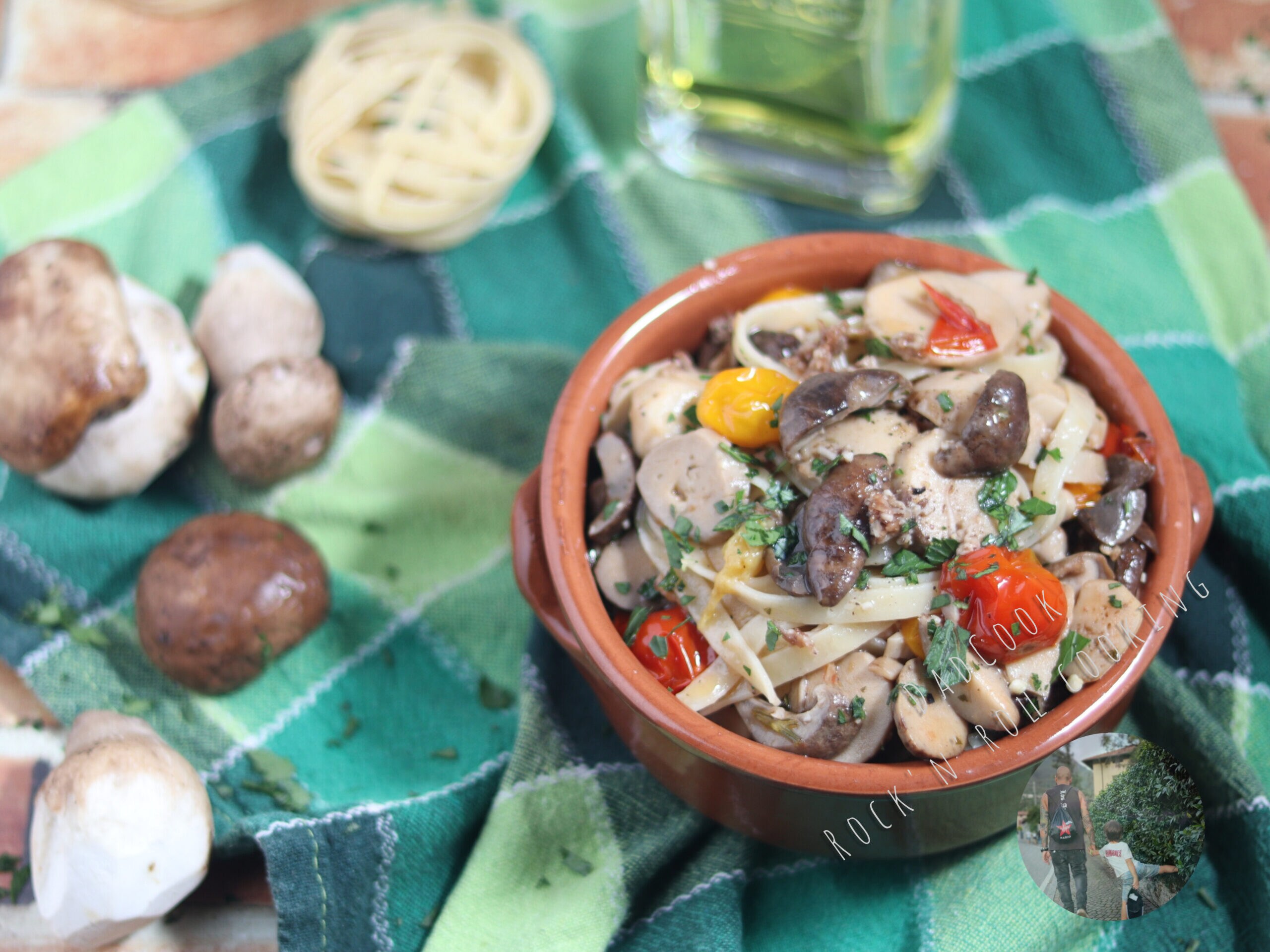 Pasta con setas porcini