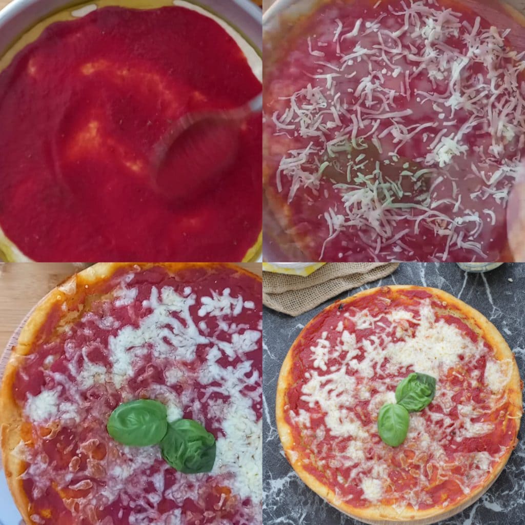 Pizza líquida sin levadura