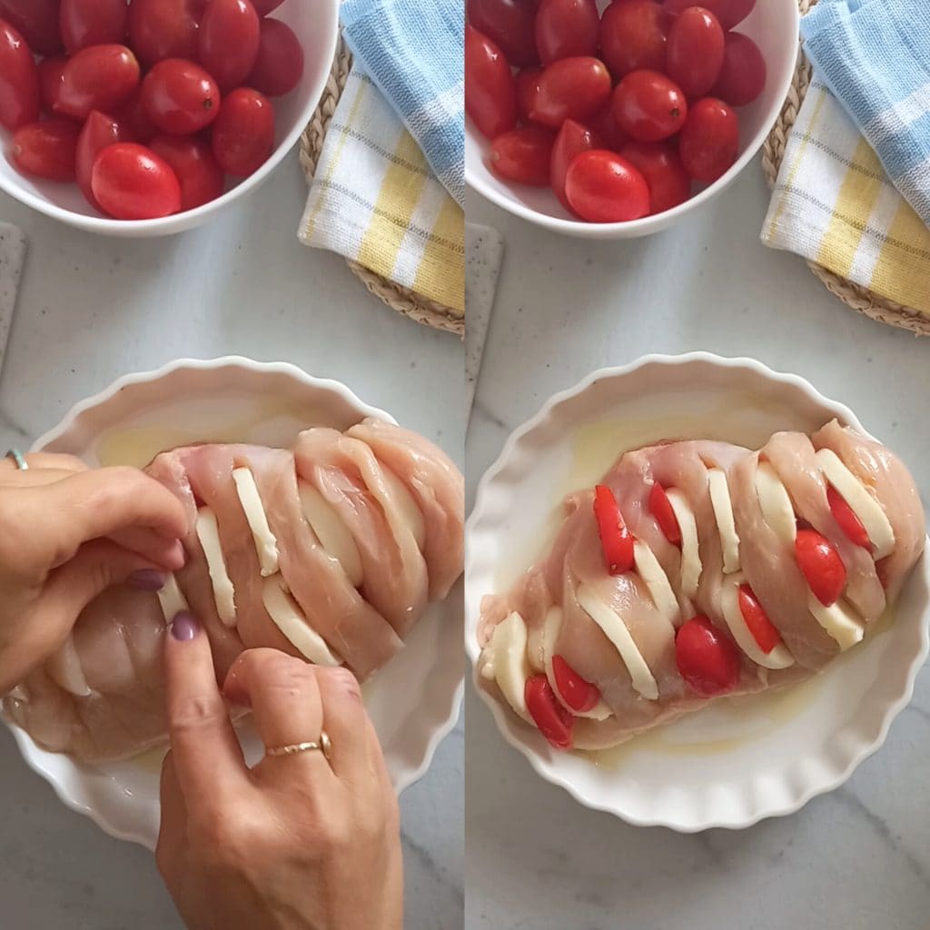 pechuga de pollo rellena