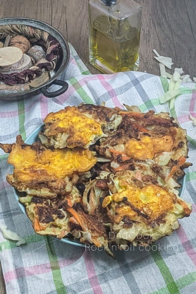 Tortitas de Carnaval saladas: la receta fantástica con Col y Zanahorias