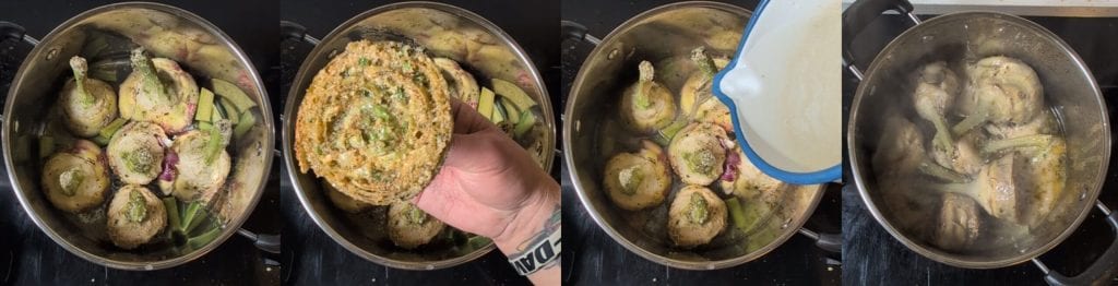 Alcachofas a la Romana: receta sabrosa con costra deliciosa.