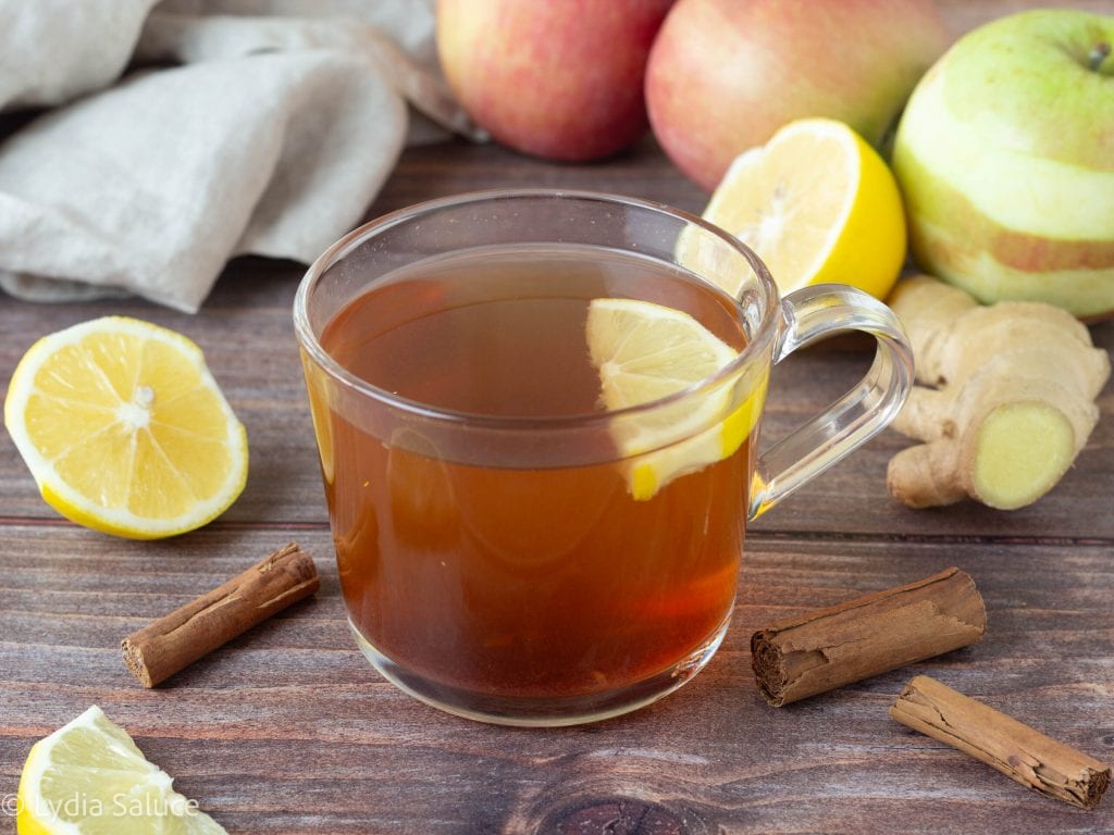 Infusión de manzana y canela