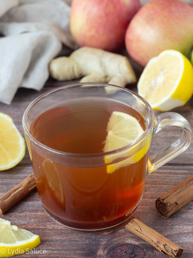 Infusión de manzana y canela