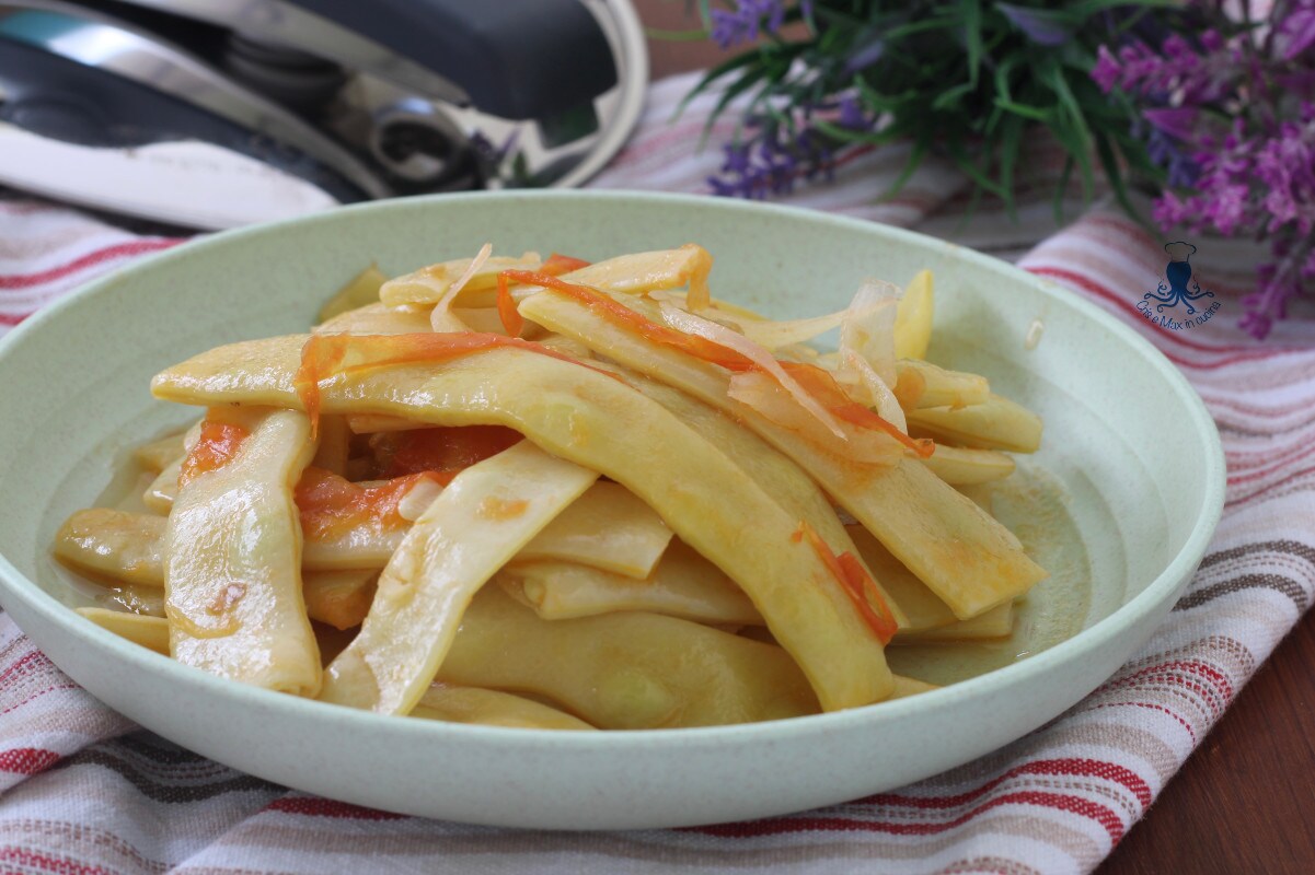 Judía coral cocida en olla a presión