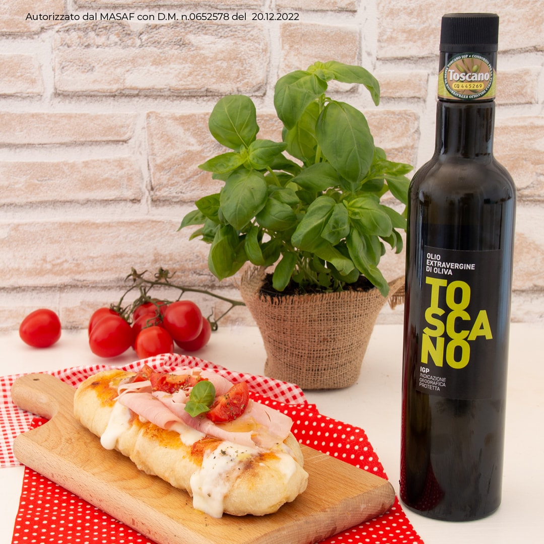 Lenguas de pizza rellenas