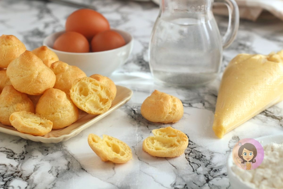 PASTA CHOUX SALADA CON QUESO
