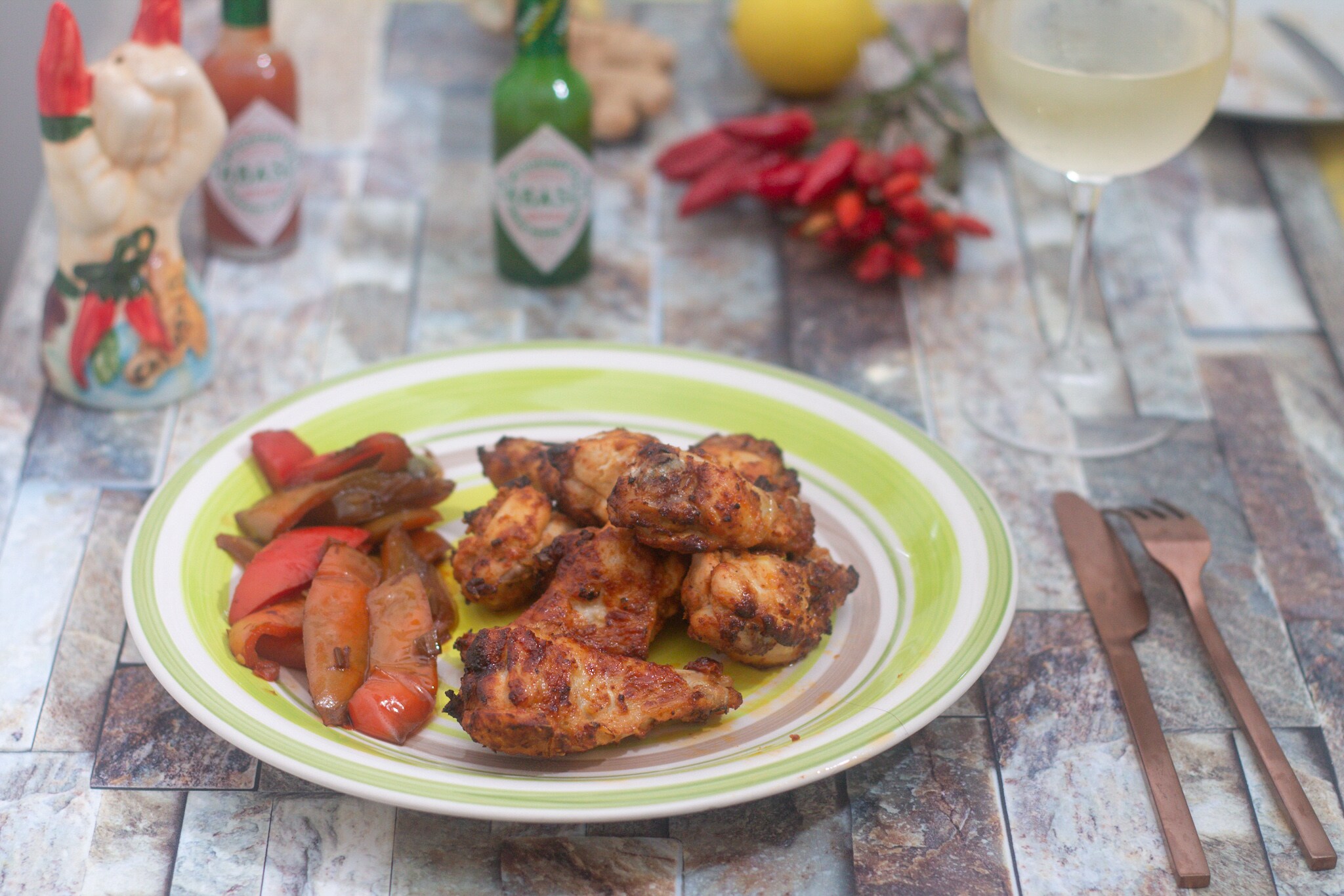 Muslos de pollo fusión