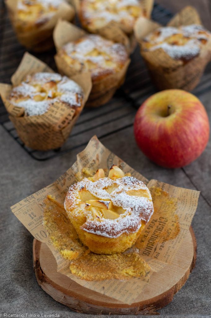 Muffin de manzana y yogur muy tiernos
