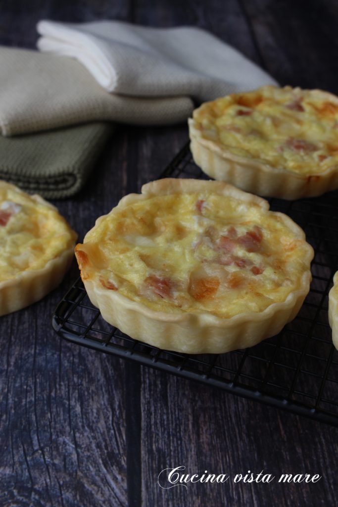 Mini quiches de jamón Cocina vista mare