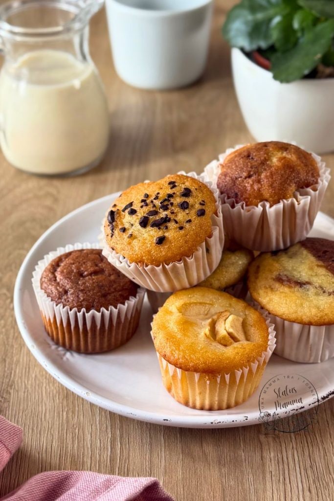 Muffin con Una Sola Masa: ¡Cuatro Variantes Deliciosas con una Sola Masa!