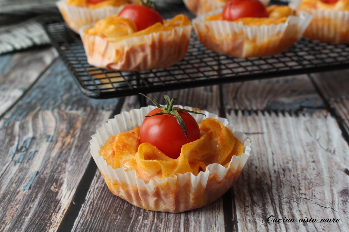Muffins de tallarines