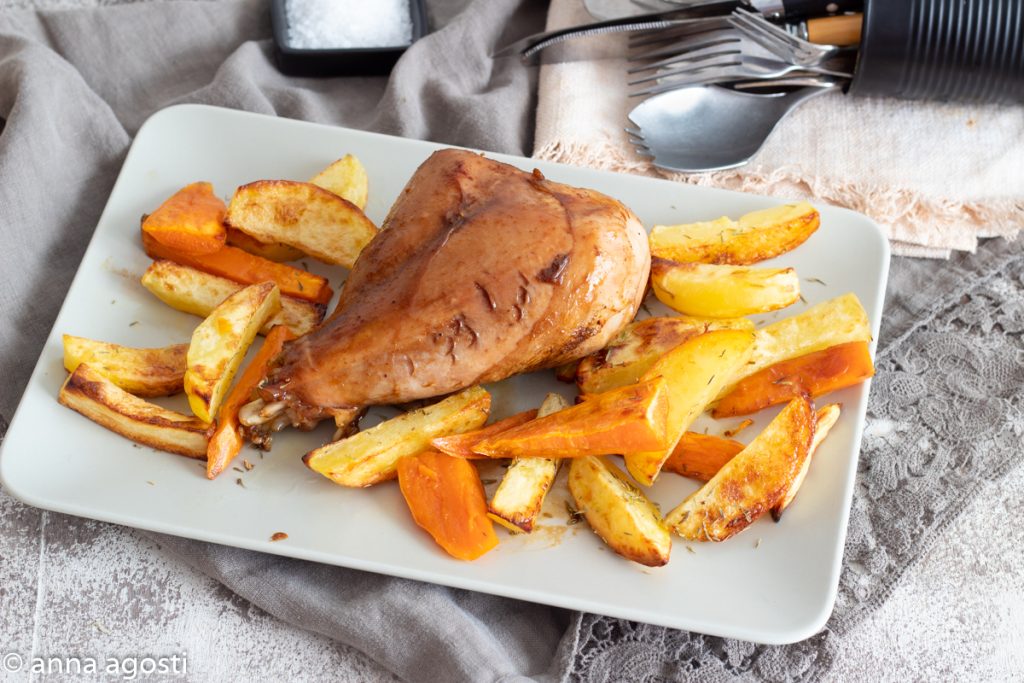 Muslos de pavo al horno a baja temperatura