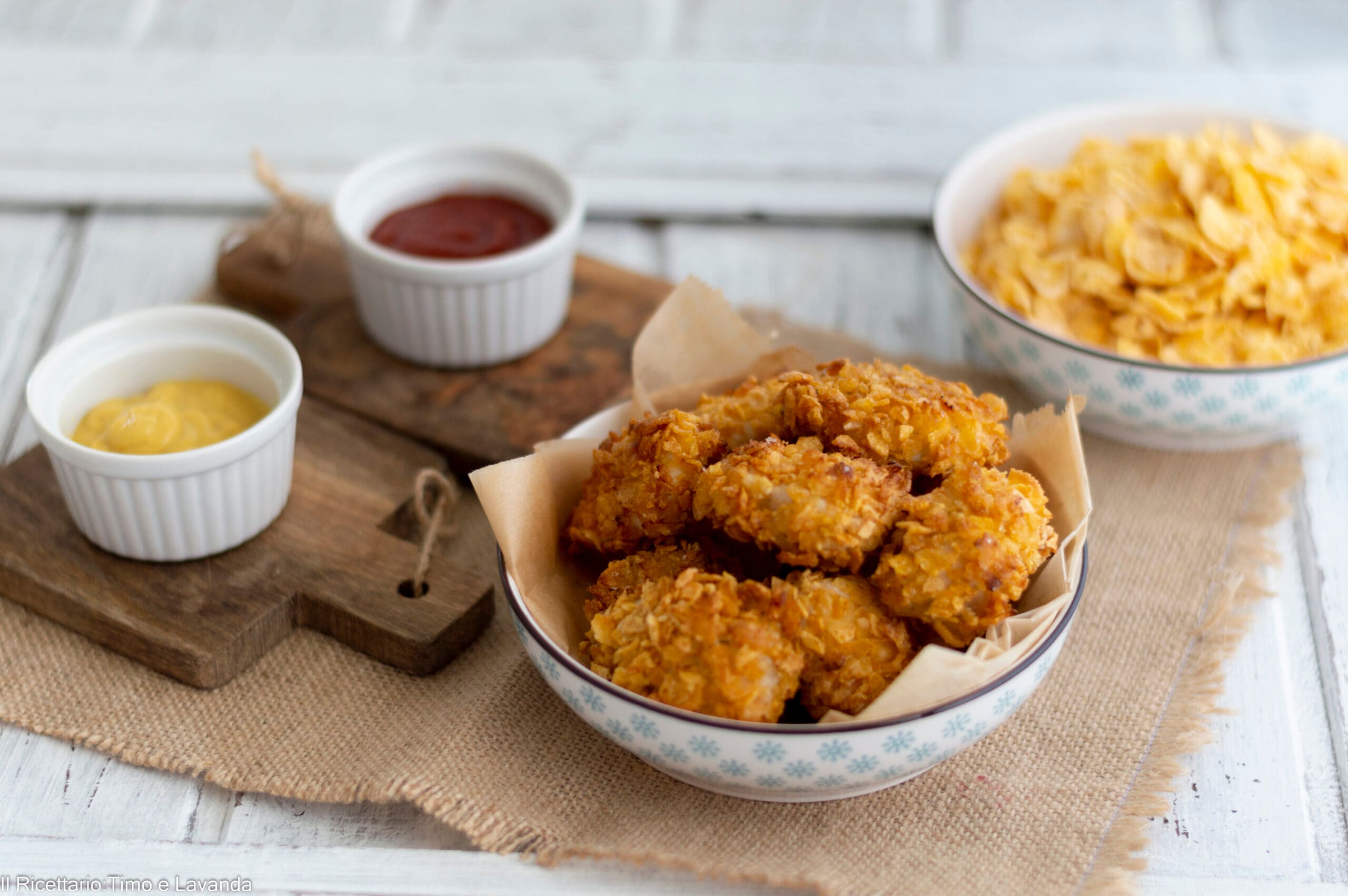 Nuggets de pollo al horno