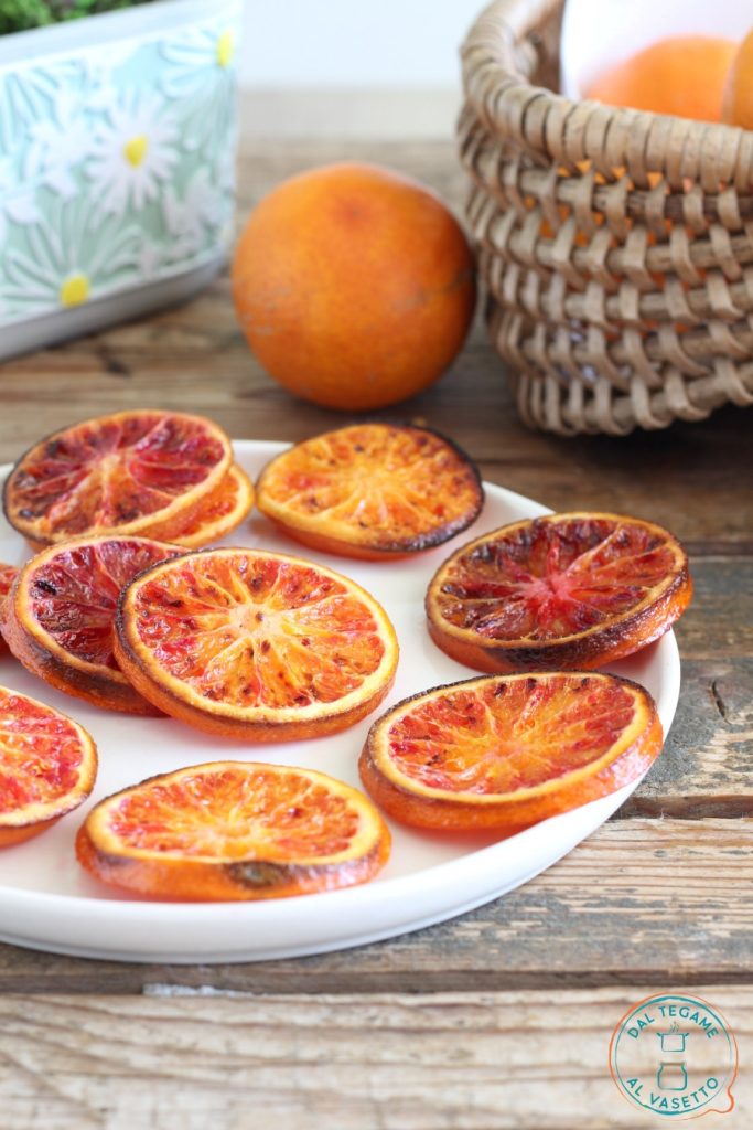 Naranjas caramelizadas en freidora de aire