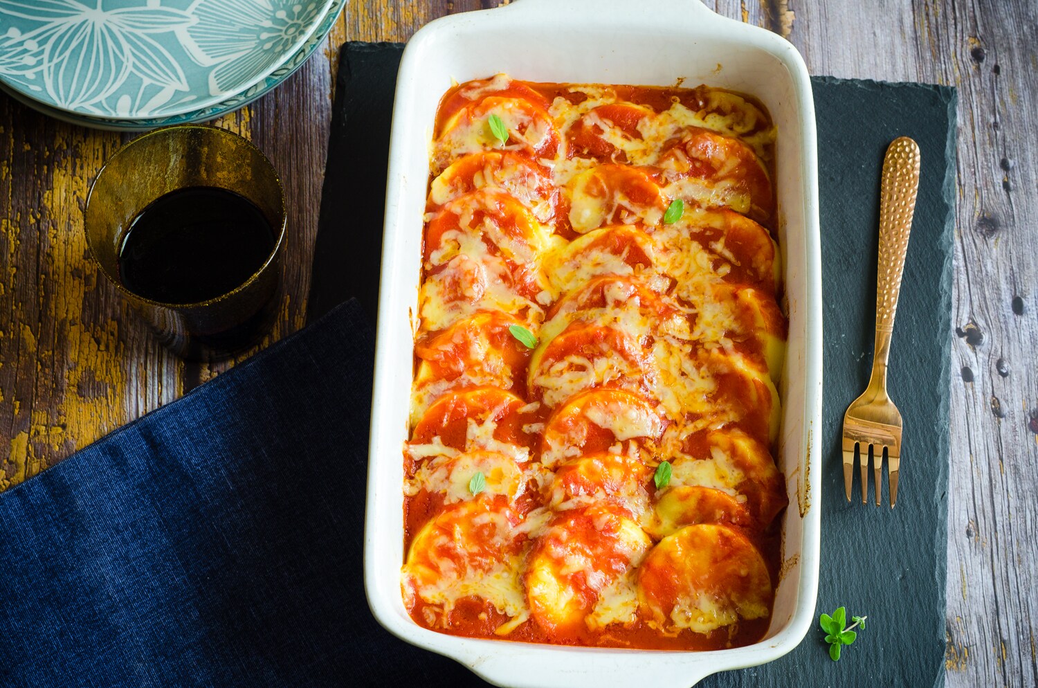 Ñoquis a la romana con salsa de tomate