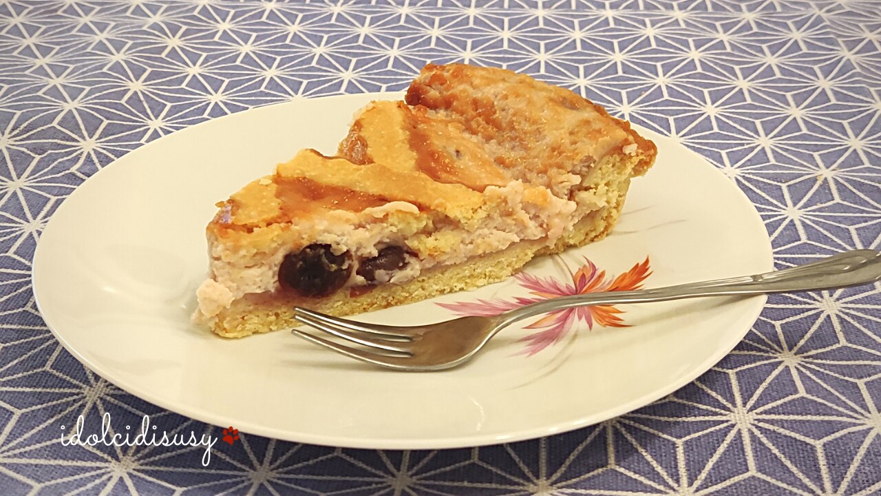 Tarta de mascarpone y guindas