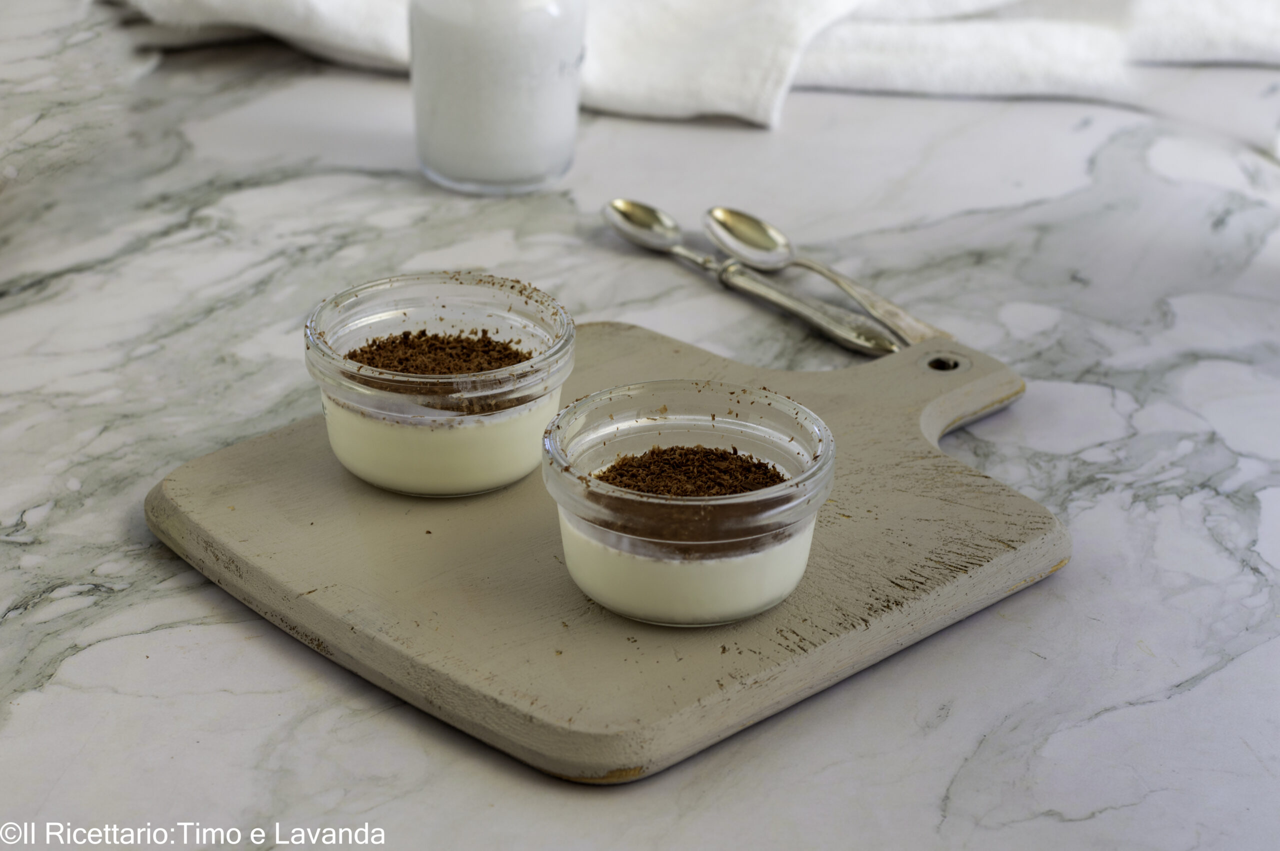 Panna cotta con leche de coco