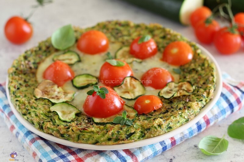 Falsa pizza de calabacín