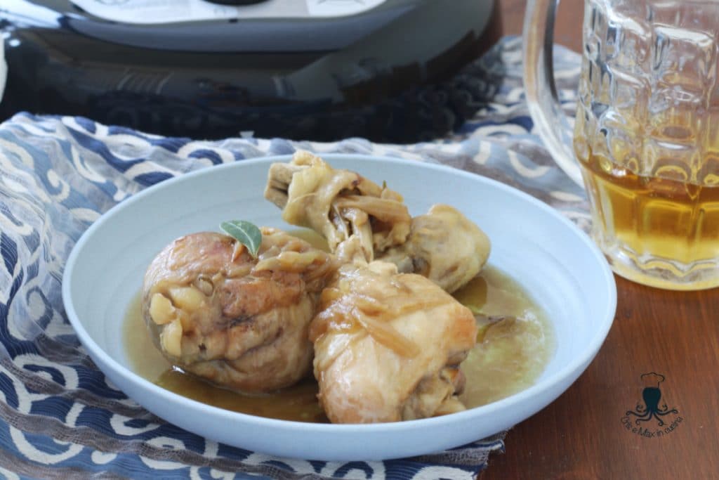 Pollo a la cerveza en el multicooker1