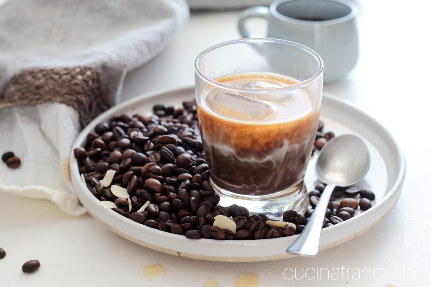 Café frío con leche de coco