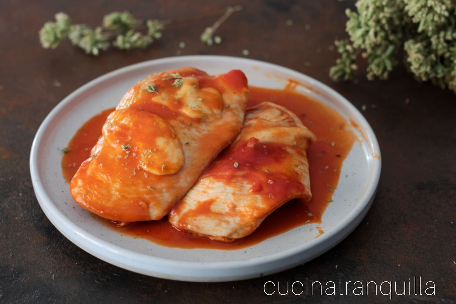 Pechuga de pollo a la pizzaiola