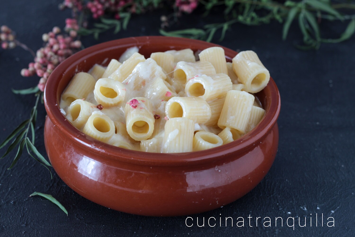 Mezze maniche a los 4 quesos