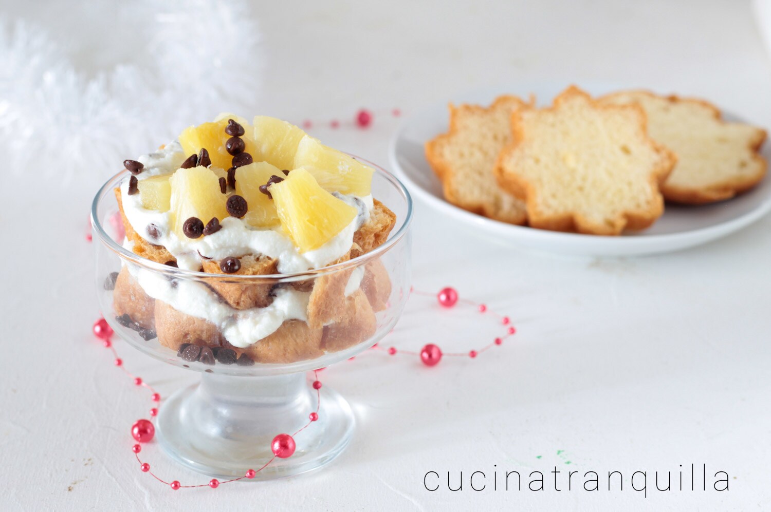 Postre de pandoro sin cocción