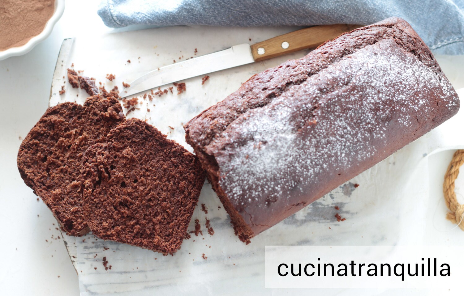 Plumcake con Nesquik y jarabe de agave