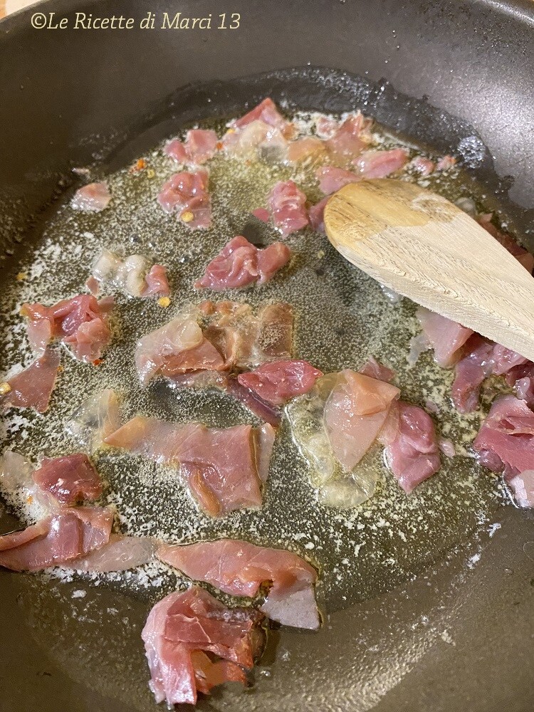 Paccheri con higos gorgonzola y nueces jamón