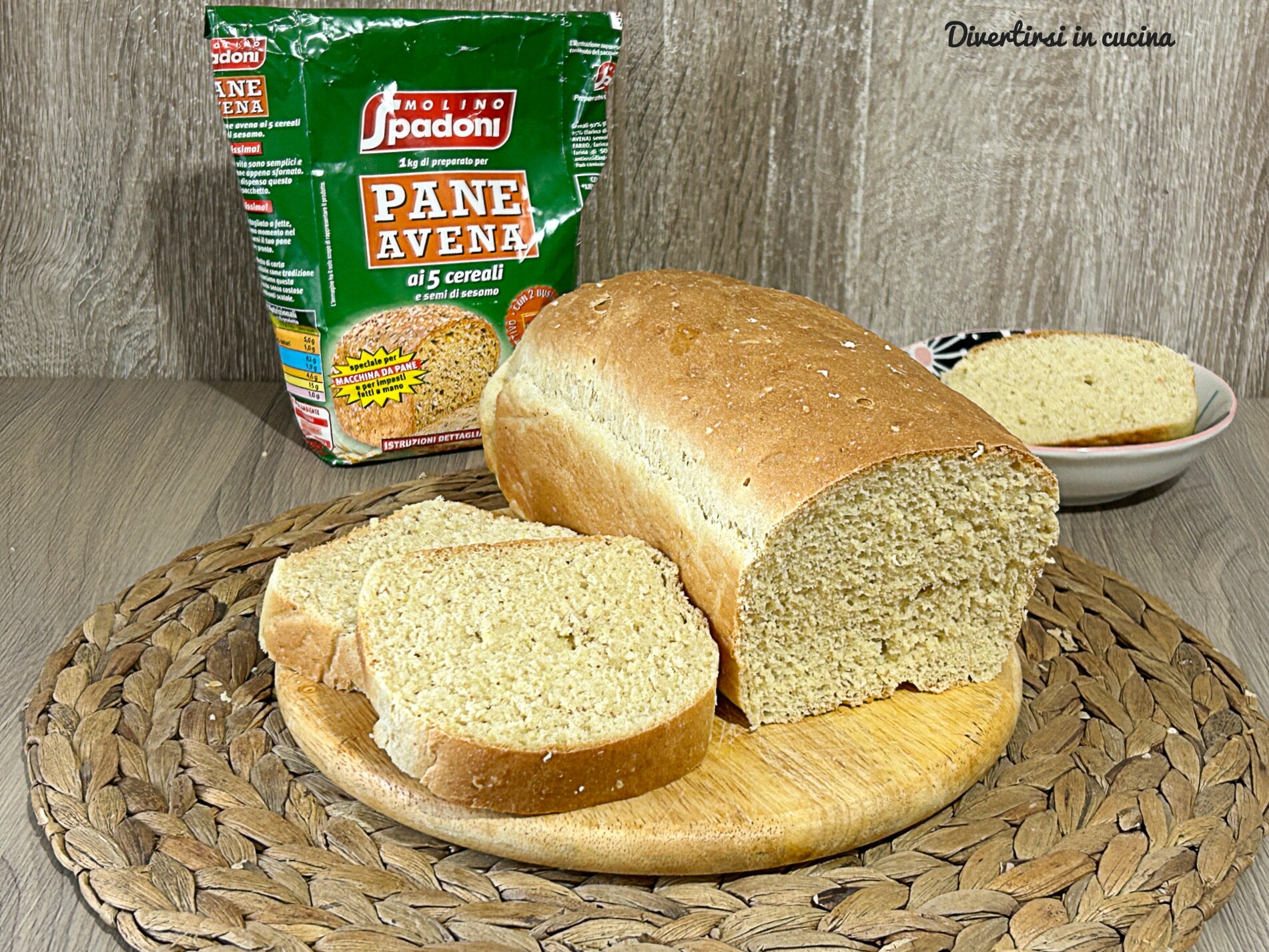 Pan con harina de avena de 5 cereales