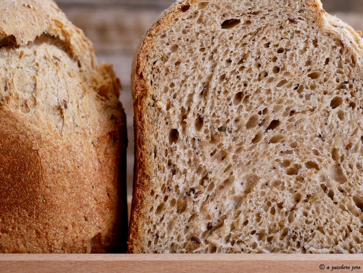 Pan de bajo índice glucémico con harina integral método poolish