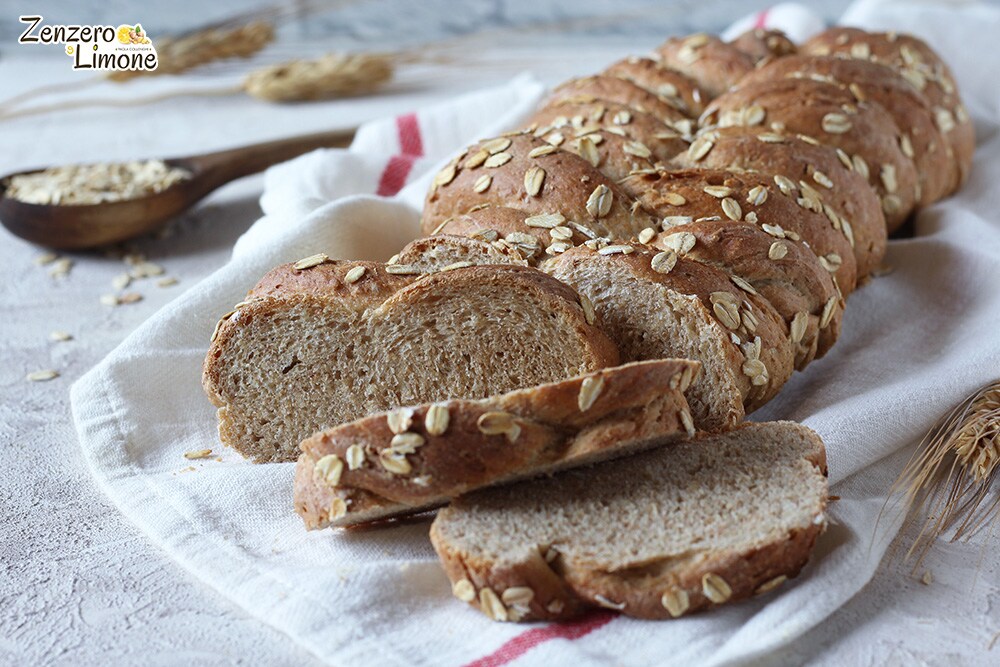 Pan rústico con copos de avena