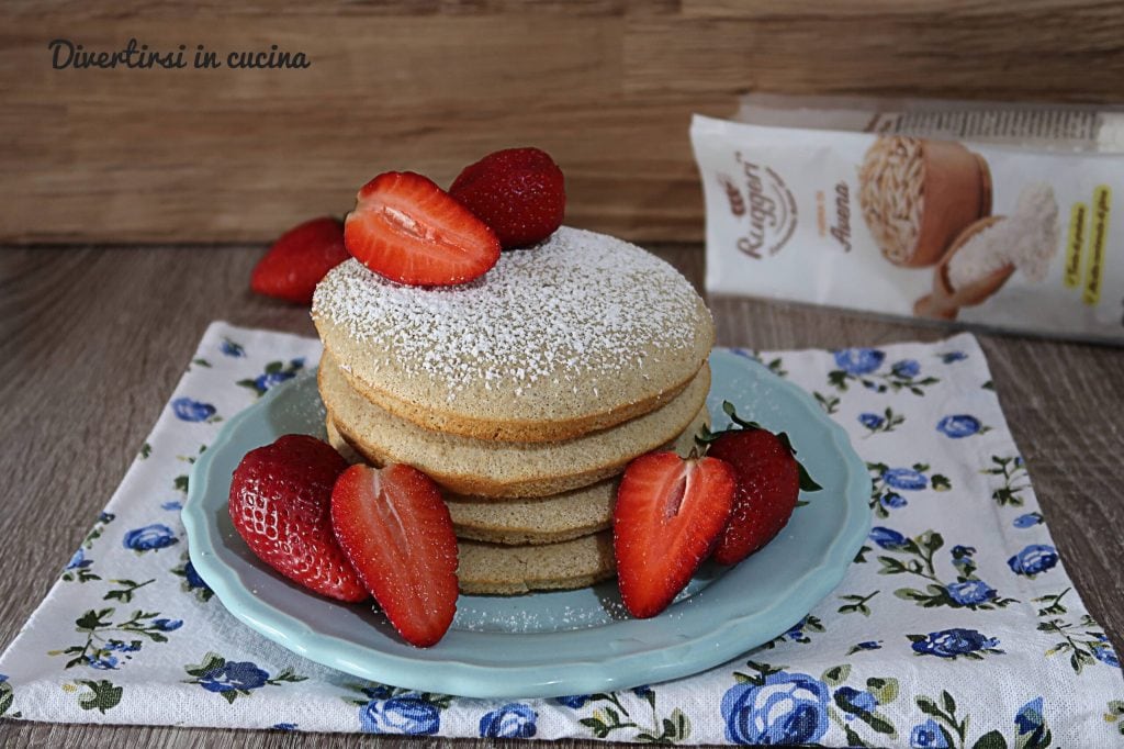 Pancake de avena cocidos en horno
